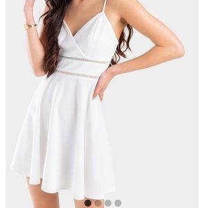 VELMA LADDER TRIM FLARE DRESS